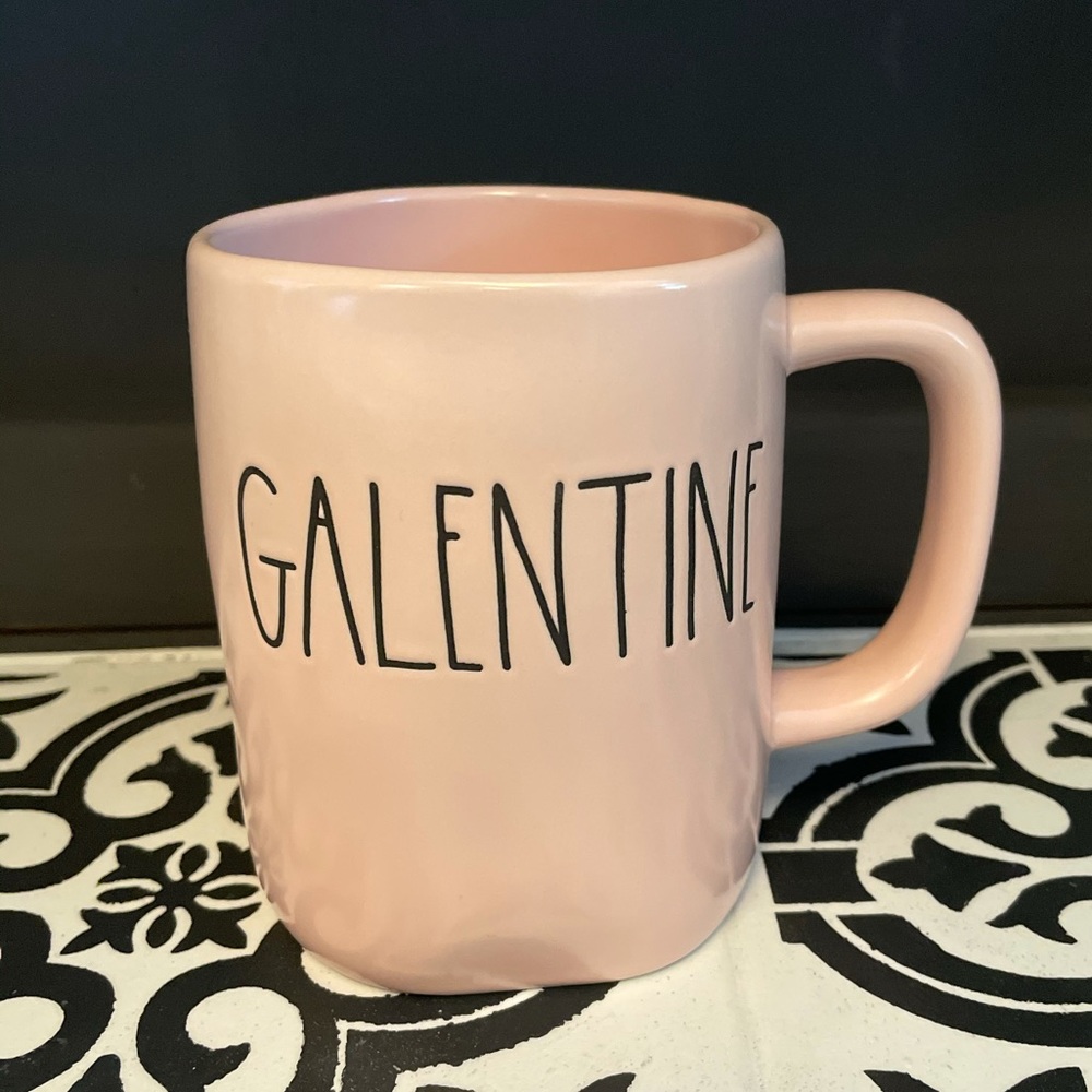 Rae Dunn pink GALENTINE mug BNWT